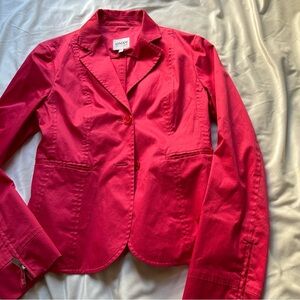 Armani light-weight pink blazer cotton unlined jacket Size‎ S MINT!
